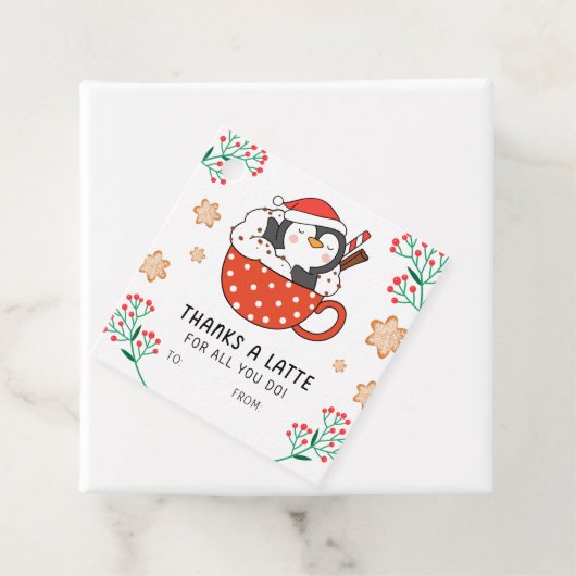 クリスマスペ感謝していンギンラテプレゼントラベル フェイバータグ (インサイチュ)