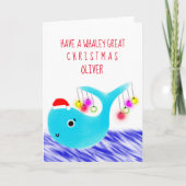 クリスマスホエールカスタマイズ シーズンカード (正面)