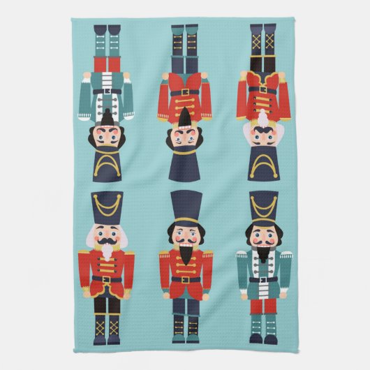 クリスマスホステスギフトくるみ割り キッチンタオル (縦)