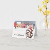 クリスマスホッグカード カード (黄色い花)