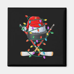 クリスマスホッケークリスマスサンタスポーツハットボールキッズB マグネット