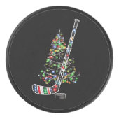 クリスマスホッケースポーツボールサンタハットクリスマス アイスホッケーパック (正面)