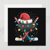 クリスマスホッケー  サンタ クリスマス スポーツ ハット ボール (正面/裏面)