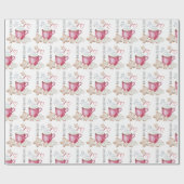 クリスマスホットココアとクッキーの水の色インビタット ラッピングペーパー (フラット)