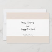 クリスマスホットココアとクッキーの水の色インビタット 招待状 (裏面)