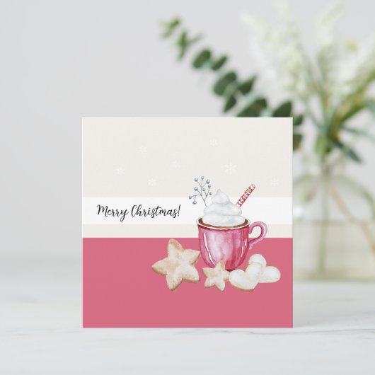 クリスマスホットココアとクッキーの水色 (スタンド正面)