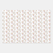 クリスマスホットココアとクッキー ラッピングペーパーシート (正面2)