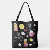 クリスマスホットココアとグッドウィッシュトートバッグ トートバッグ (裏面)