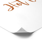 クリスマスホットココアチョコレートバーサインのポスター ポスター (角)