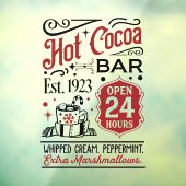 クリスマスホットココアバーワードアート ウィンドウサイン (シート3)