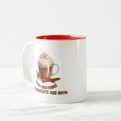 クリスマスホットチョコクールー ツートーンマグカップ (正面左)