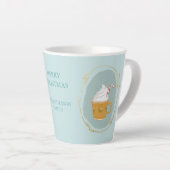 クリスマスホットチョコレートウォーター色 カフェラテマグ (右アングル)