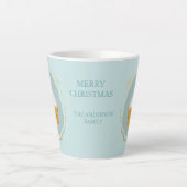 クリスマスホットチョコレートウォーター色 カフェラテマグ (正面)