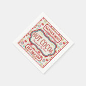 クリスマスホットチョコレートココアカクテルナプキンズ スタンダードカクテルナプキン (角)