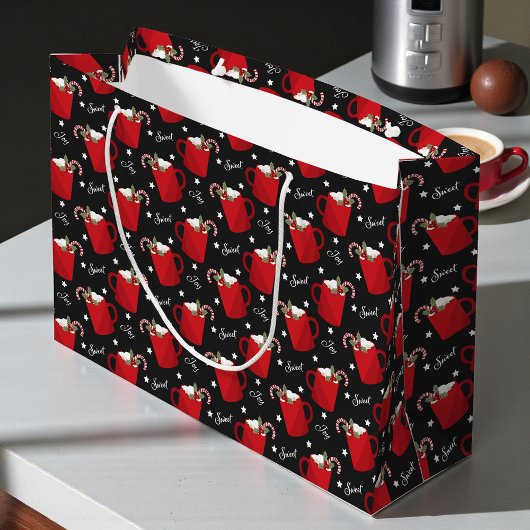 クリスマスホットチョコレートジョイ |休日 ラージペーパーバッグ