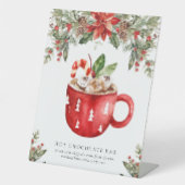 クリスマスホットチョコレートバーシグネチャードリンクサイン 台座サイン