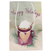 クリスマスホットチョコレートマグ ミディアムペーパーバッグ (正面)