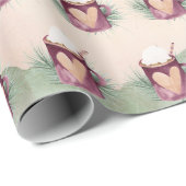 クリスマスホットチョコレートマグ ラッピングペーパー (ロールコーナー)