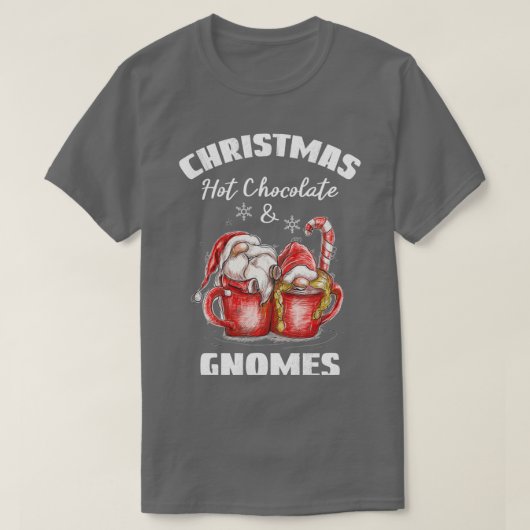 クリスマスホットチョコレート及び格言 Tシャツ (デザイン正面)