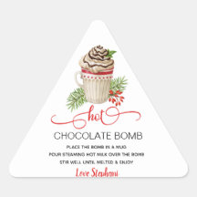 クリスマスホットチョコレート爆弾シール