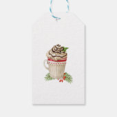 クリスマスホットチョコレート爆弾ラベル ギフトタグ (裏面)