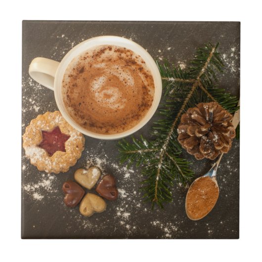 クリスマスホットチョコレート タイル (正面)