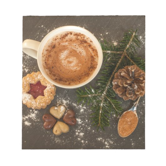 クリスマスホットチョコレート ノートパッド (正面)