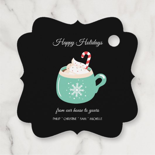 クリスマスホットチョコレート フェイバータグ (裏面)