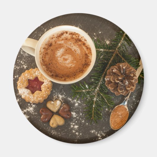 クリスマスホットチョコレート マグネット (正面)