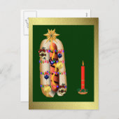 クリスマスホットドッグ シーズンポストカード (正面/裏面)