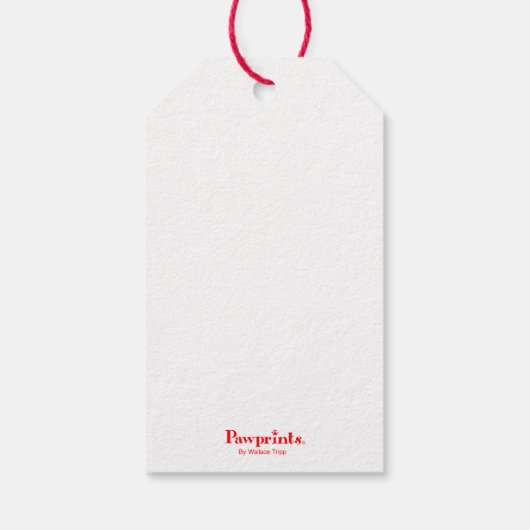 クリスマスホビーホースマウスギフトラベル ギフトタグ (裏面)