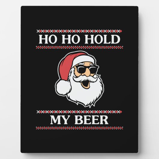 クリスマスホホホホホマイビール フォトプラーク (正面)
