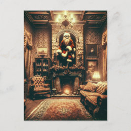 クリスマスホラーサンタAIがアートを生み出す ポストカード