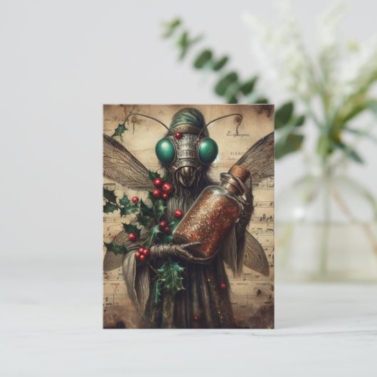 クリスマスホラーヴィンテージ ポストカード (スタンド正面)