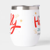 クリスマスホリすてきーおもしろい冬パーソナライズされた名 (左面)