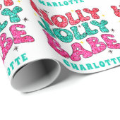 クリスマスホリすてきーベモダングリッター名 ラッピングペーパー (ロールコーナー)