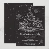 クリスマスホリアディパーティの招待状 招待状 (正面/裏面)