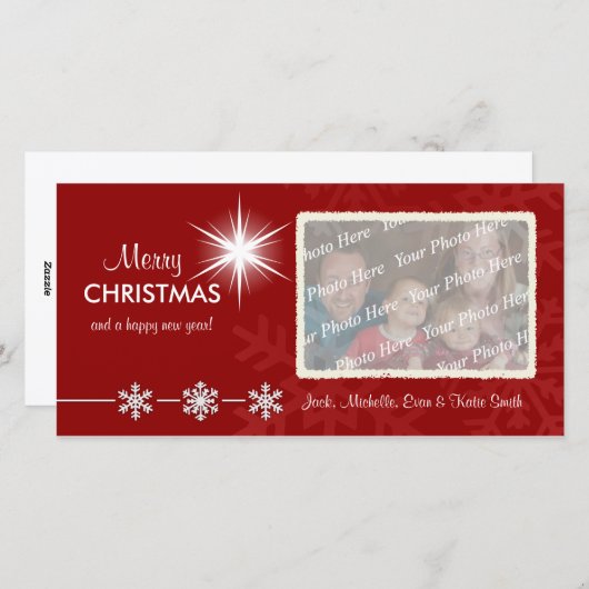 クリスマスホリカスタマイズティーの写真カード シーズンカード (正面/裏面)