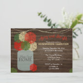 クリスマスホリダメイスンジャー引っ越し祝いパーティー招待状 招待状 (スタンド正面)