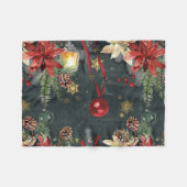 クリスマスホリディスプレンダー フリースブランケット (正面(横))