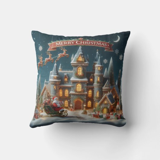 クリスマスホリディスロー クッション (裏面)
