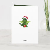 クリスマスホリディドラゴンファンタジー追加メッセージカード カード (裏面)