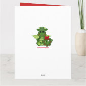 クリスマスホリディドラゴンファンタジー追加メッセージカード カード (裏面)