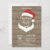 クリスマスホリディパーティの招待状サンタクロース 招待状 (正面)