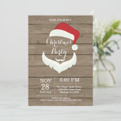 クリスマスホリディパーティの招待状サンタクロース 招待状 (スタンド正面)