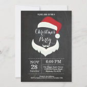 クリスマスホリディパーティの招待状サンタクロース 招待状 (正面)