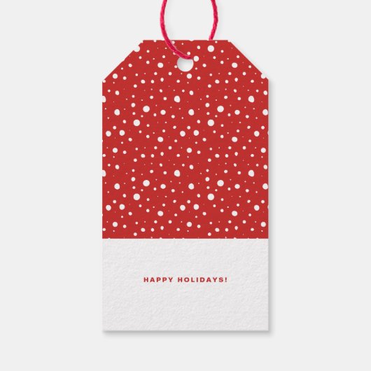 クリスマスホリデイまで開かないレタリング ギフトタグ (裏面)