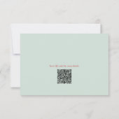 クリスマスホリデーうれしそうなヴィンテージフローラ 出欠カード (裏面)