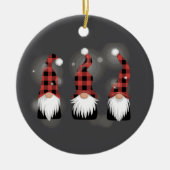 クリスマスホリデーおもしろいクリスマス冬格言恋人 セラミックオーナメント (正面)