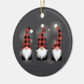 クリスマスホリデーおもしろいクリスマス冬格言恋人 セラミックオーナメント (左)